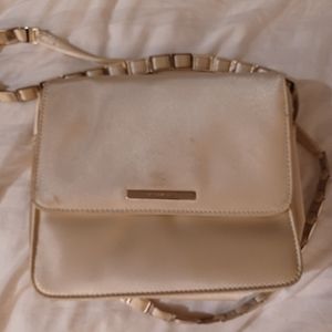 Ivory satin Nine west evening bag